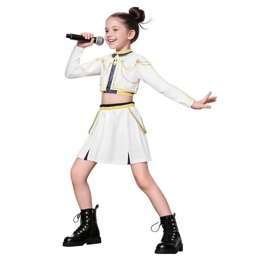 kpop猎魔女团服装女童zoey米拉mira鲁米rumi儿童万圣节cos衣服