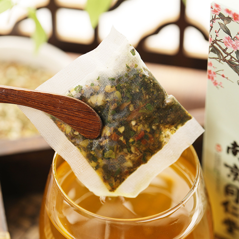 南京同仁堂菊苣栀子茶茯苓芡实百合薏仁淡竹桑叶葛根养生茶包正品