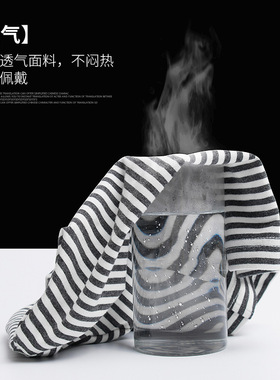 帽子新款春夏纯棉针织帽时尚条纹薄款包头帽透气月子帽日系帽