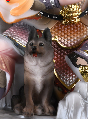 二郎神杨戬显圣真君神像装饰摆件