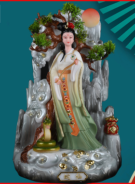 拜月胡家哥哥胡姐姐教主神像摆件