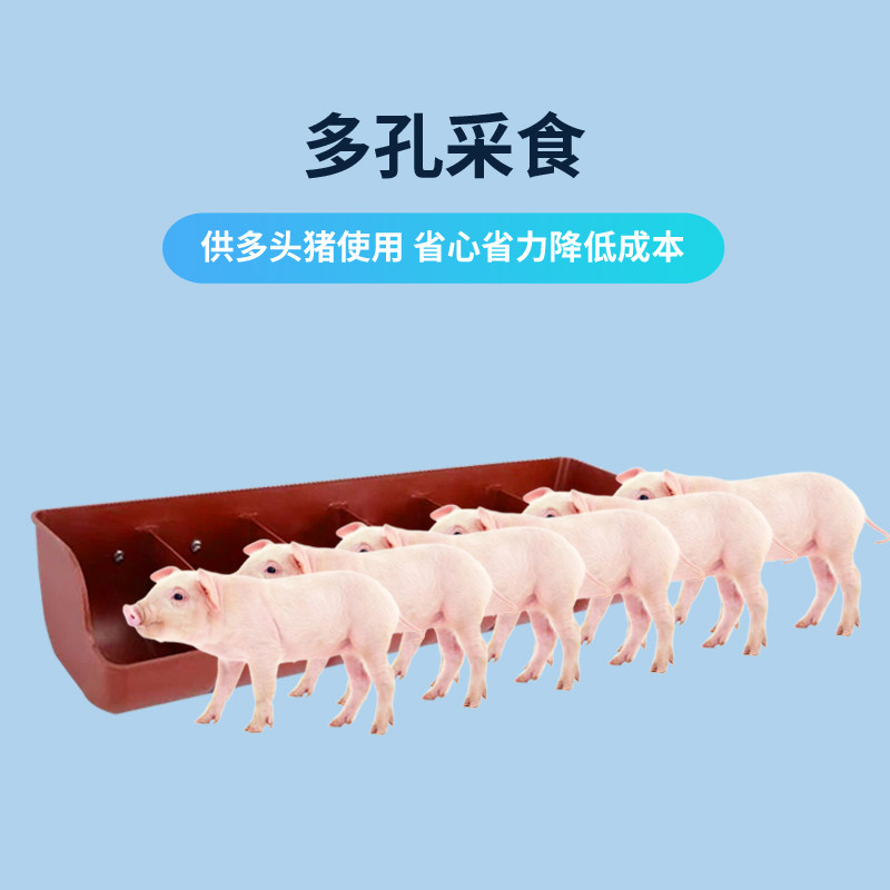 加厚塑料猪用补料槽长条多孔仔猪食槽养殖设备安装简单养殖用品,淘宝优惠券,粉丝福利购,淘宝优惠卷