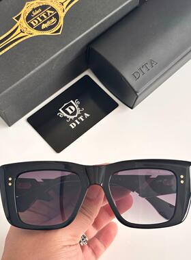 DITA DTS437中性方形墨镜太阳眼镜黑色框架紫色渐变色50 20 145