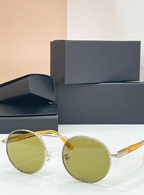 Persol 1019圆形墨镜太阳眼镜5320 145金色框架紫色镜片Storag