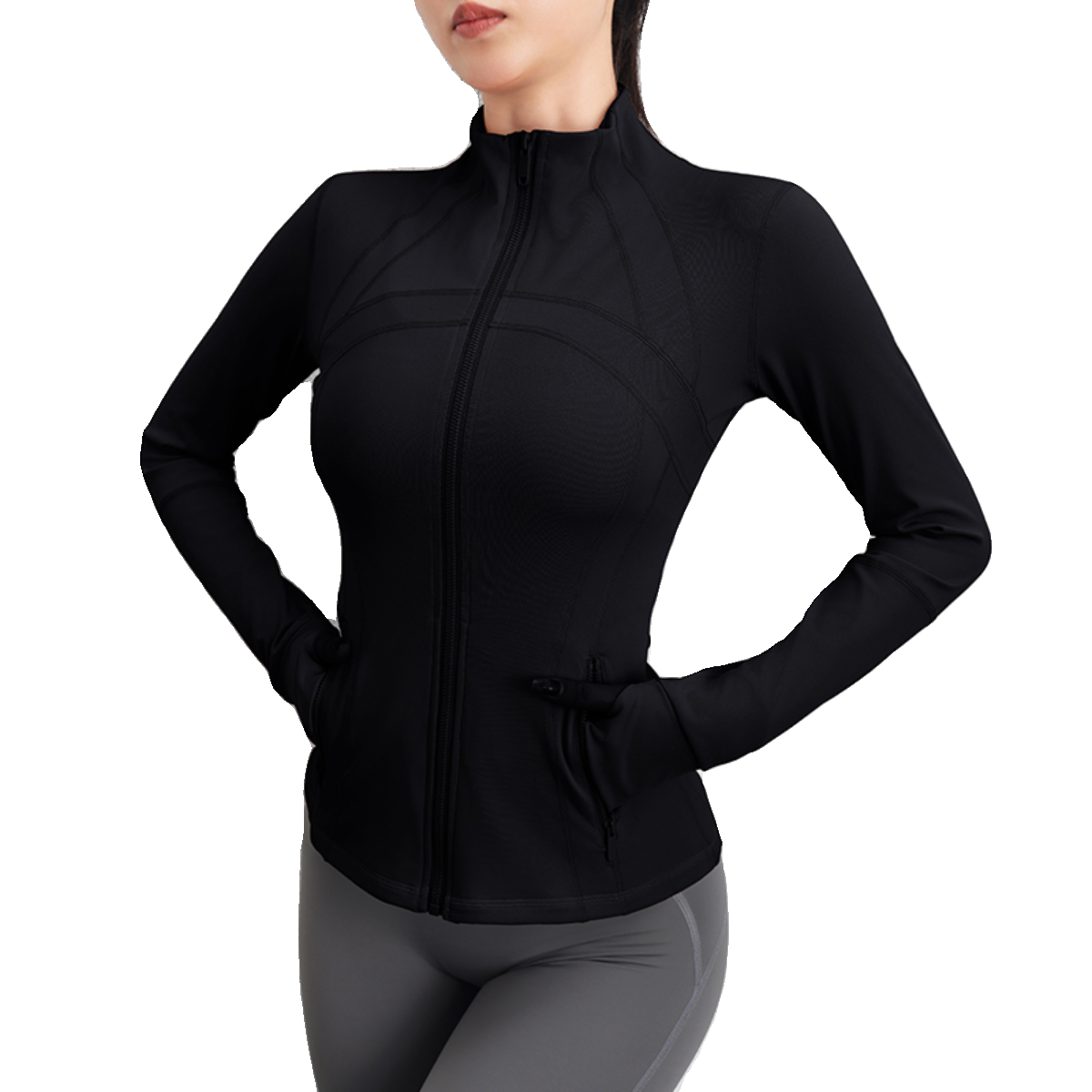 九麦一品中高端瑜伽运动外套女拉链开衫紧身跑步健身上衣瑜伽服新,淘宝优惠券,粉丝福利购,淘宝优惠卷