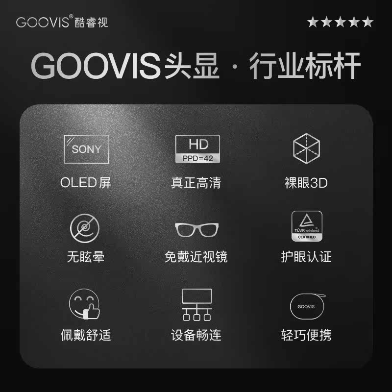 ipmovie移动3d智能vr头戴式显示器 goovis酷睿视智能眼镜/VR设备
