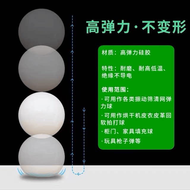 High temperature resistant Dongguan silicone ball silicone high elasticity