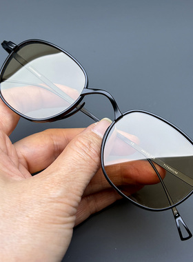 万年龟纯钛方框墨镜男偏光太阳镜