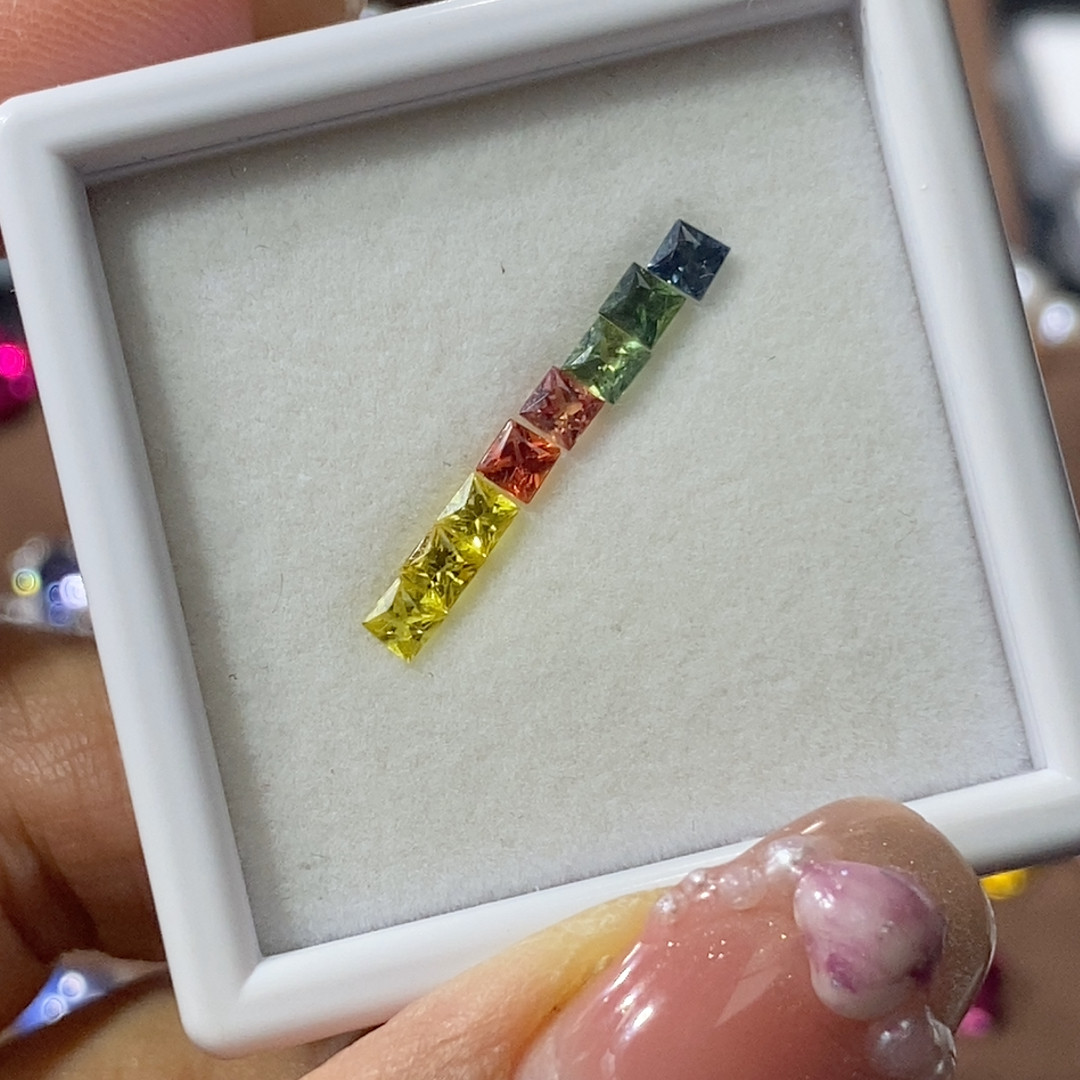 天然老烧彩色蓝宝石一盒8粒特价,淘宝优惠券,粉丝福利购,淘宝优惠卷