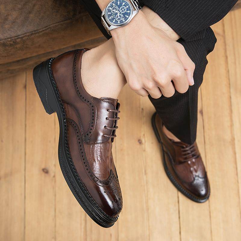 1032e布男鞋英伦韩版西装潮流新郎结婚商务正装休闲棕色皮鞋男增,淘宝优惠券,粉丝福利购,淘宝优惠卷