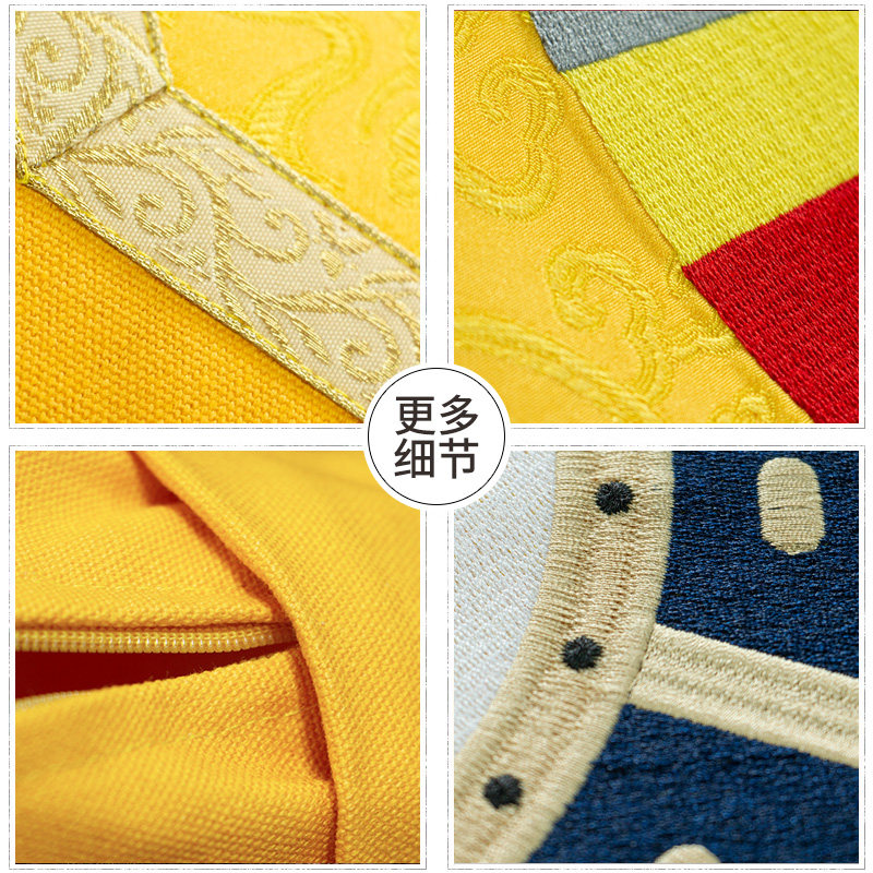 正念高弹椰丝内芯禅修打坐垫缎面八卦刺绣冥想静坐垫跪拜垫可拆洗