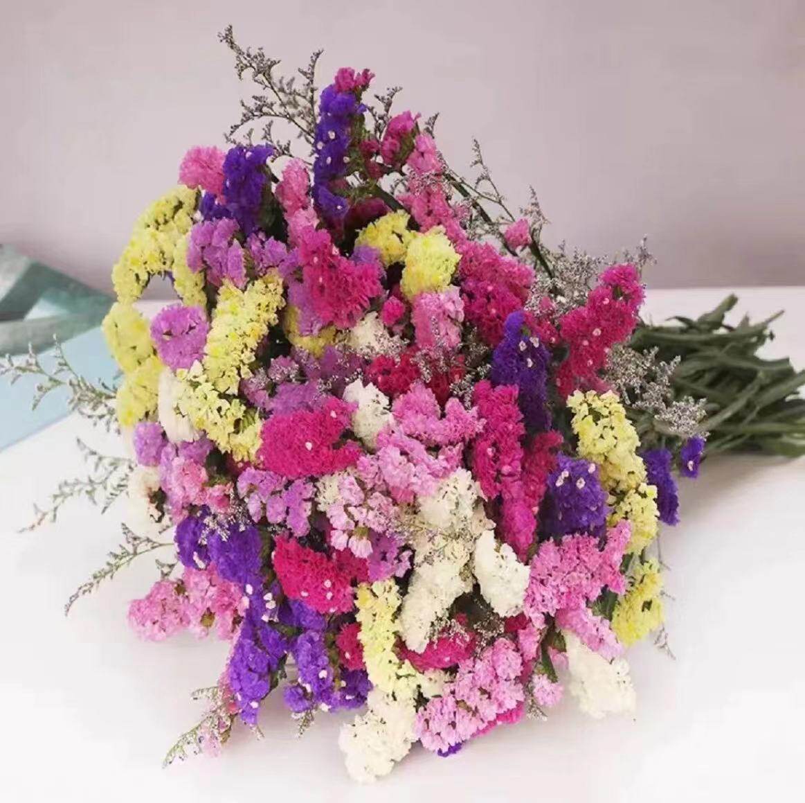 【云南基地直发】勿忘我半干花真花鲜花鲜艳花束风干客厅装饰摆件