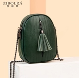 Сумка для телефона, маленькая цепь, небольшая сумка, сумка на одно плечо, из натуральной кожи