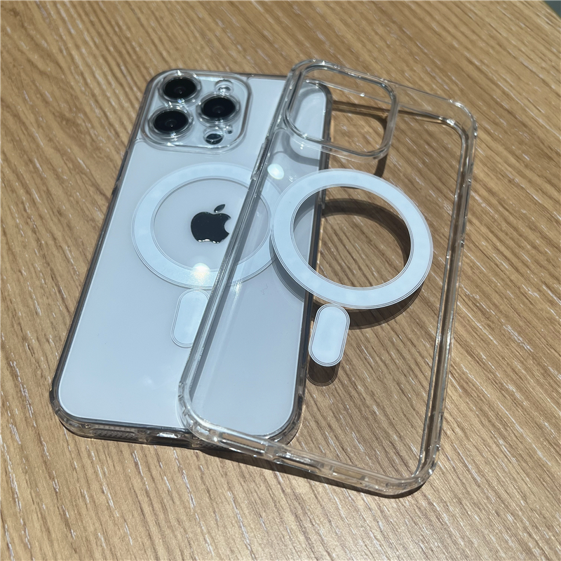 Magsafe磁吸苹果15简约手机壳iPhone14全包边适用13全透明12高级感11promax男女网红爆款14plus保护套