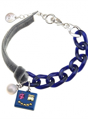 韩国进口饰品爱心丝绒流苏手链