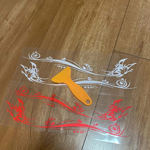 反光蝴蝶车身蝶恋花汽车电动机车个性画 划痕刮痕擦遮挡贴灯眉装 - 图0