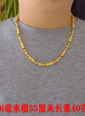 仿真越南沙金镀金链子男假黄金