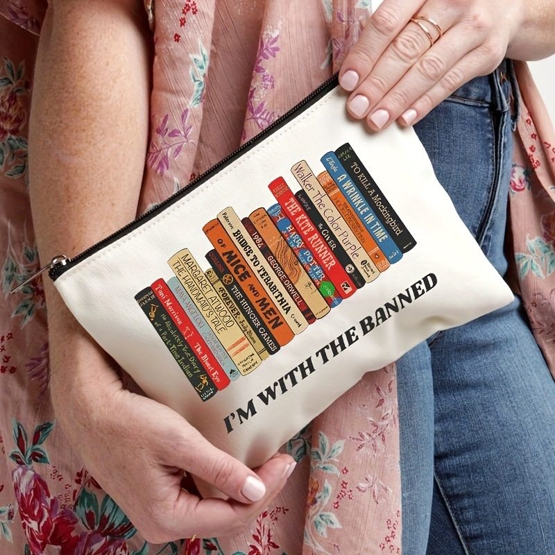 跨境爆款欧美风BOOK书籍印花女士零钱包化妆包个性学生手拿包,淘宝优惠券,粉丝福利购,淘宝优惠卷