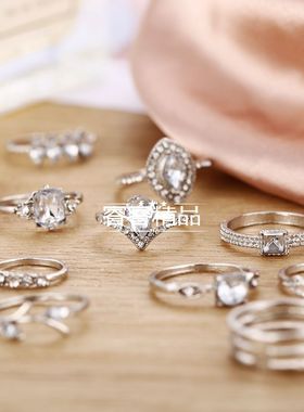 15pcs Women's joint rings finger jewelry ring accessories