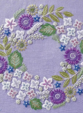 服装手工刺绣定做绣花图案图稿水溶无纺布免画图绣花不是材料包