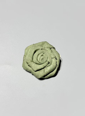 手工桑蚕丝玫瑰花发夹国风