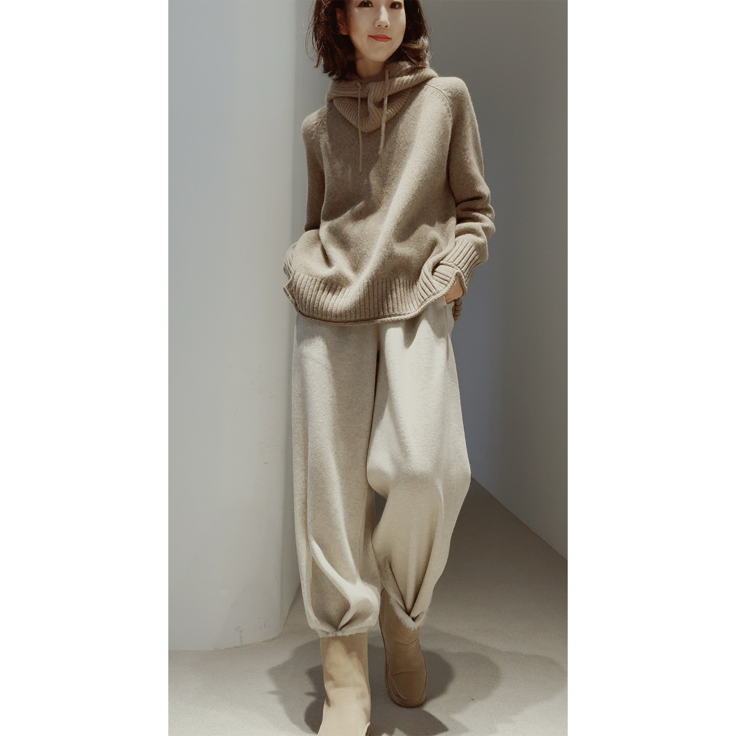 25冬~细腻/舒适/温暖【100山羊绒/元宝针】佰搭帽子假领子女,淘宝优惠券,粉丝福利购,淘宝优惠卷