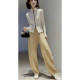 Rongmei aura silhouette hemp elastic waist loose harem pants spring women