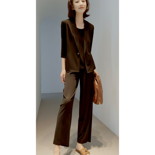 Summer slimming silk twisted ຊຸດເຮືອບິນ