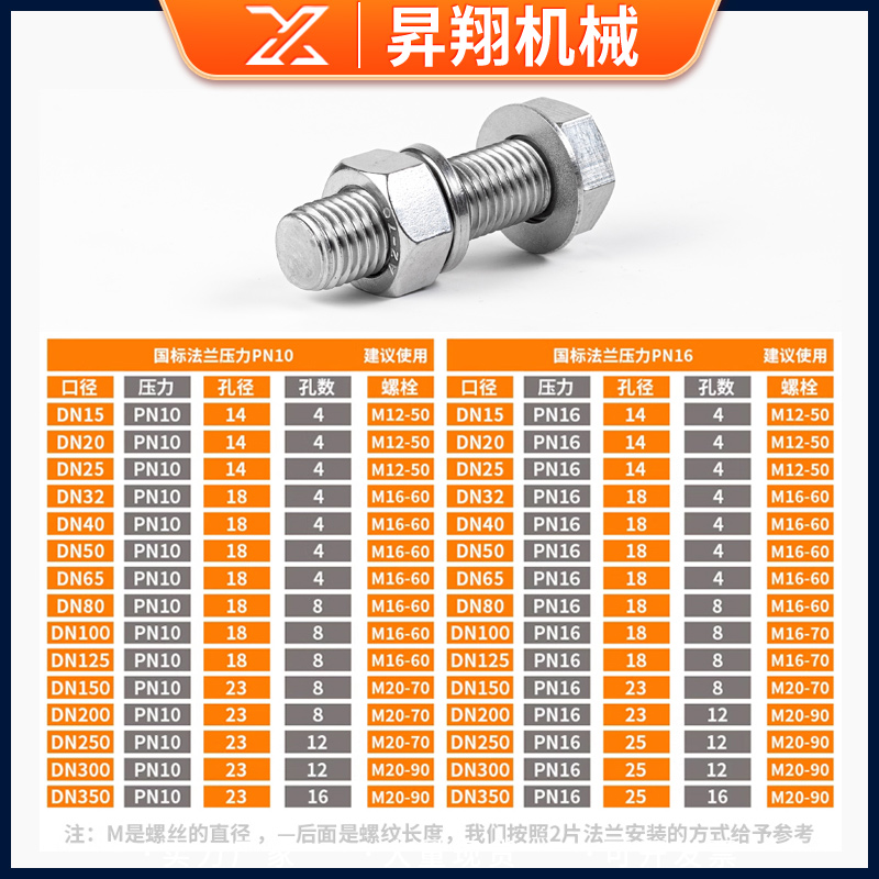 昇翔304不锈钢法兰片PN10平焊法兰盘国标焊接非标定制dn50 80 100 - 图2