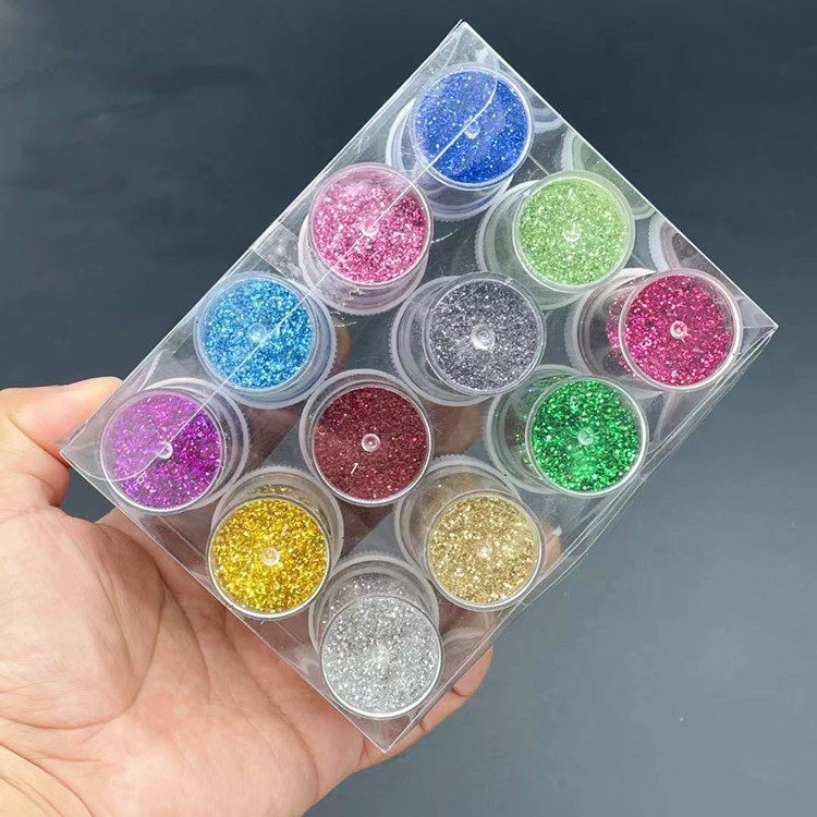 金葱粉闪光粉手工diy金粉闪粉美术七彩粉亮片儿童玩具彩粉12色套,淘宝优惠券,粉丝福利购,淘宝优惠卷