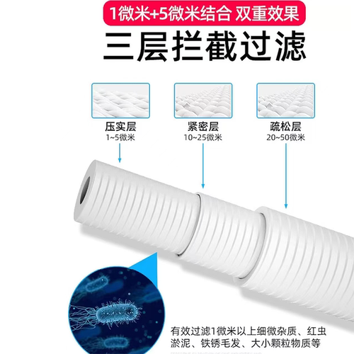 万爱净水器滤芯WA-CR-190A反渗透RO-400G膜水家电纯水机10寸PP棉 - 图0