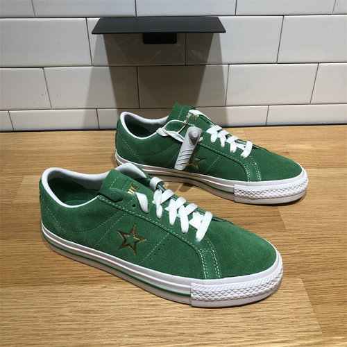 CONVERSE匡威One Star Pro烫金Logo男女翻毛皮低帮滑板鞋 A06645C - 图2