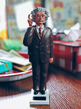 爱因斯坦太阳能创意摆件美国品牌