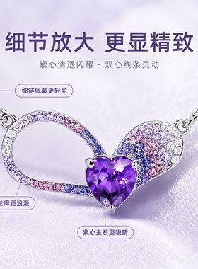 韩版可爱时尚项链女吊坠心形LOVE短款锁骨链配饰送闺蜜礼物