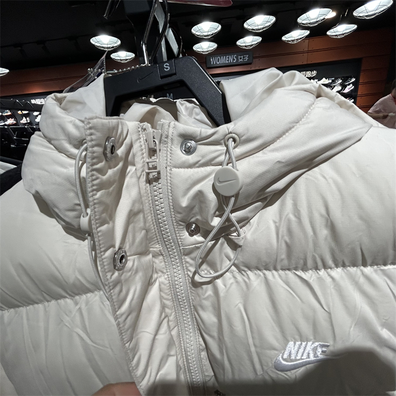 正品Nike/耐克棉衣女防风连帽运动面包服棉服外套 FD8291-010-104