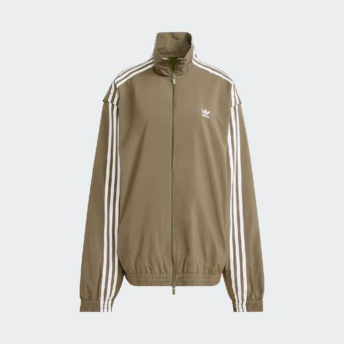 正品Adidas/阿迪达斯秋季新款女子运动休闲宽松夹克外套 JM9252 - 图3