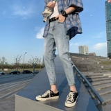 Осенние универсальные джинсы для отдыха, трендовые штаны для школьников, в корейском стиле