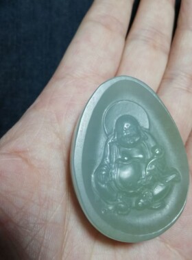 玉阅珠宝女和田玉天然吊坠