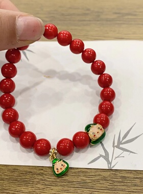玉阅珠宝红砂粽子转运手串