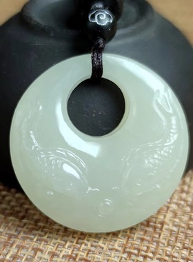 玉阅珠宝男女和田玉天然吊坠