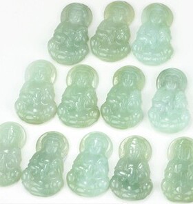 A货冰糯种儿童小孩玉吊坠新品