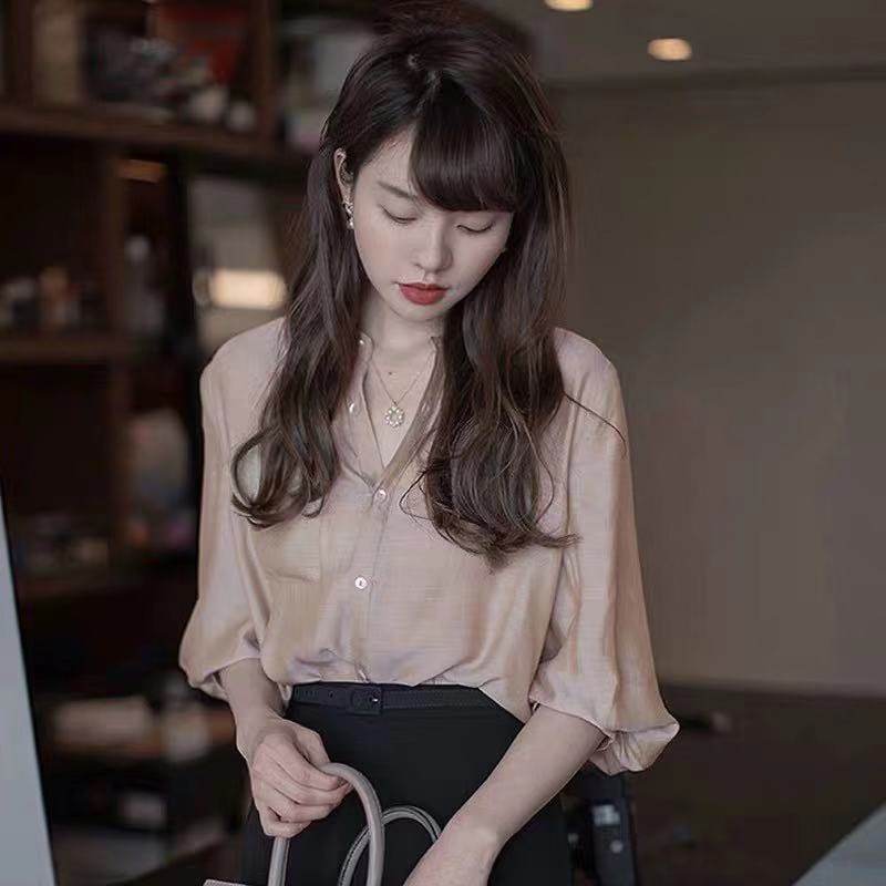 雪纺2022春夏新款设计感小众衬衫 蒂曼芳衬衫