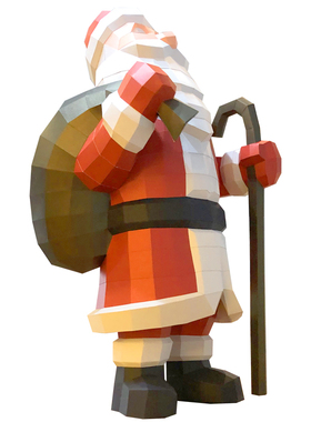 可爱风圣诞老人手工模型道具摆件