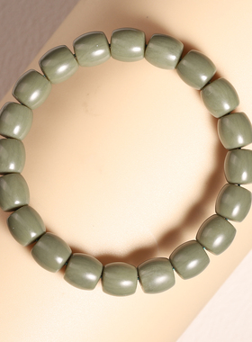 和田玉青豆青10/10mm直切手串