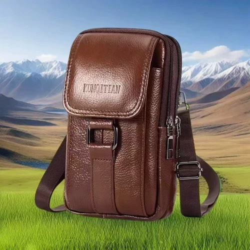 道豪斯 Мобильный телефон, поясная сумка, универсальный дорожный ремень, из натуральной кожи