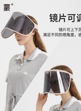 卡蒙空顶帽骑车男女夏防紫外线