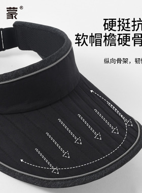 卡蒙出游男士空顶帽防紫外线