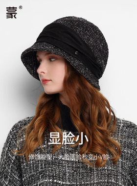 卡蒙女士秋冬保暖小香风贝雷帽