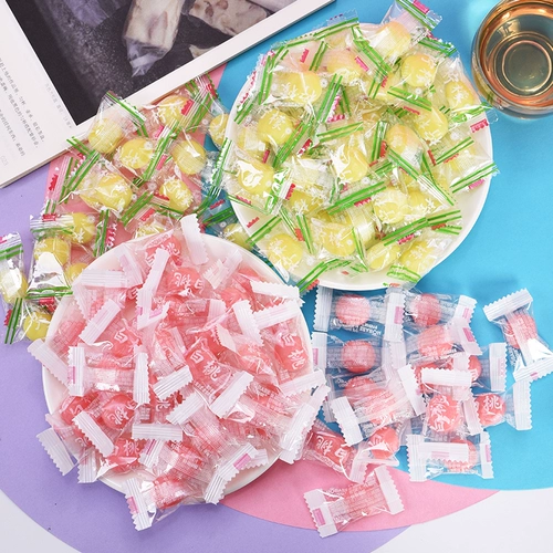 零趣 Белый персик лимонный Berdles Frimation Hard Sugar Wedding Celebration Candy Дети Случайный подарок с закусками SFF