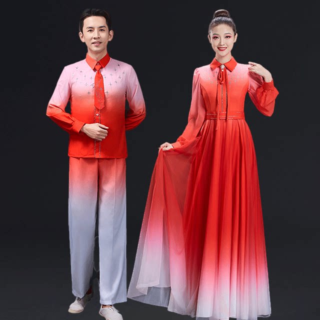 Cantata performance clothing, female short skirt, middle school student red song competition, poetry recitation performance clothing, conductor hosting dress